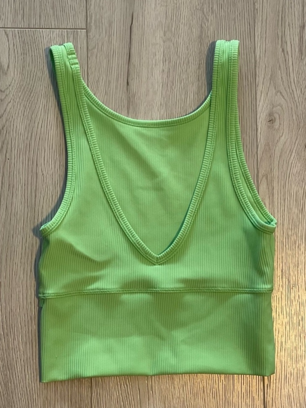 Lululemon Power Pivot Ribbed Reversible Tank Top - Neon Green